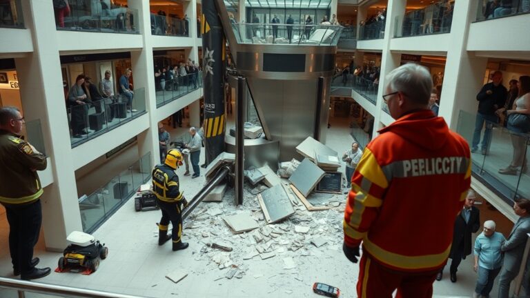 Лифт упал в шахту торгового центра «Афимолл-Сити» с пассажирами