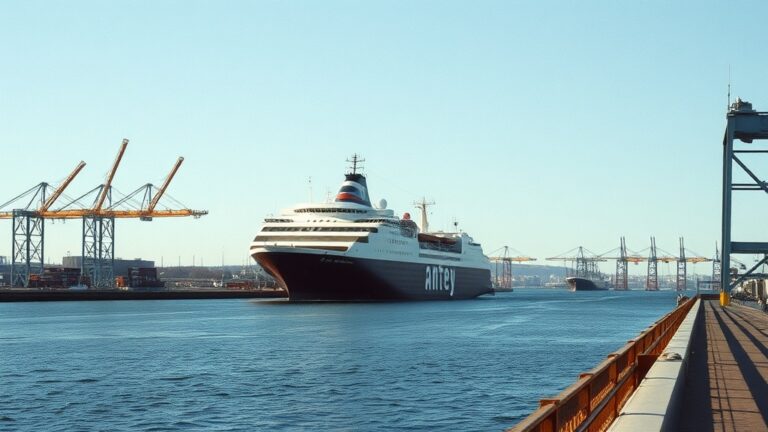 Первый паром причалил к морскому терминалу в Пионерском